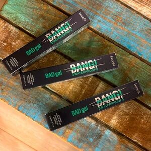 Benefit Bang Waterproof Mascaras Pitch Black New